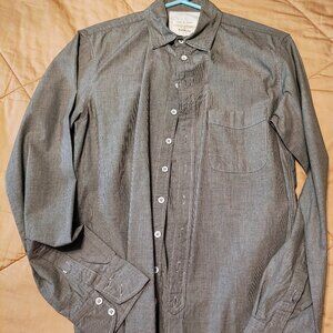 Rag & Bone Slim Fit long sleeve button down plaid dress Shirt men's medium